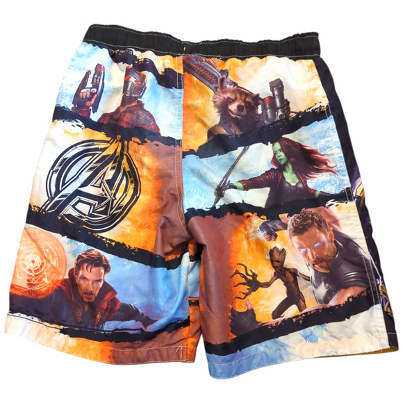 MARVEL Avengers Swim Trunks Boys Large 10/12 Summer Beach Pool - Picture 2 of 9